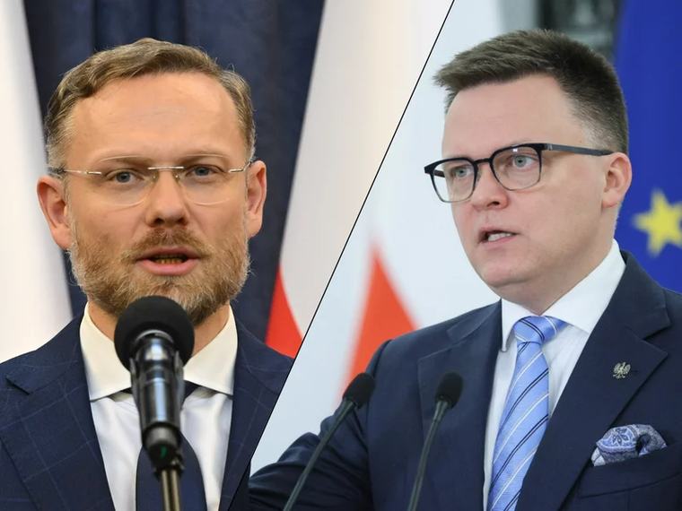 Bogucki przyniósł Hołowni prezent. Zaskakujące spotkanie w Sejmie
