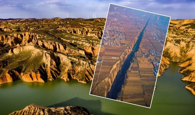 Szczelina do piekła w Chinach? Niezwykłe pęknięcie ma 10 km długości