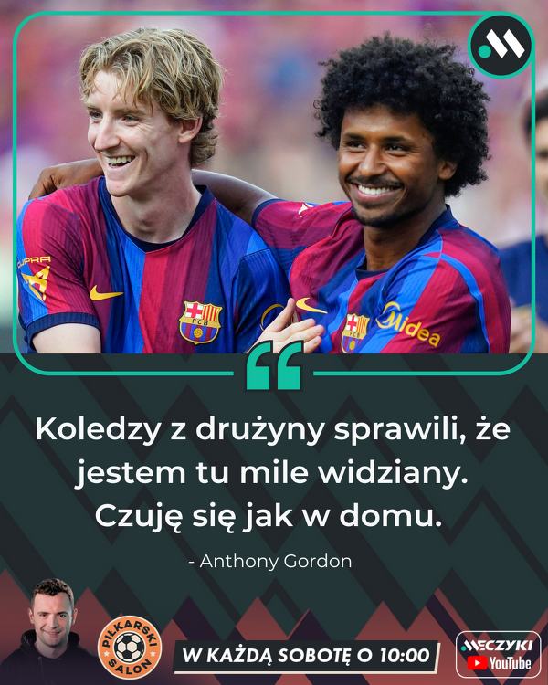 Gordon zadomowił się w Barcelonie